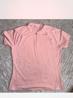 Lady Hagen Peach Crewneck Short Sleeve Top